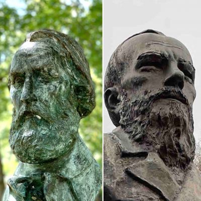 Titelcollage: Iwan Turgenjew und Fjodor Dostojewski